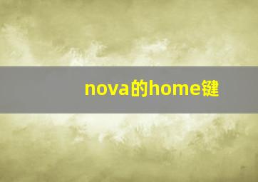 nova的home键