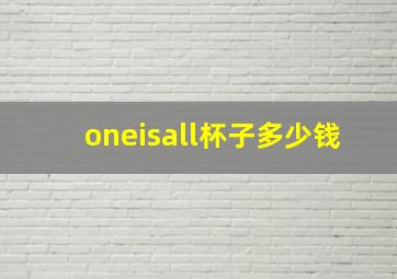 oneisall杯子多少钱