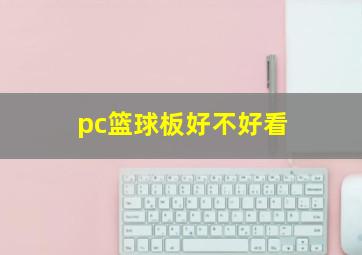 pc篮球板好不好看