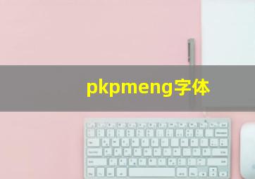 pkpmeng字体