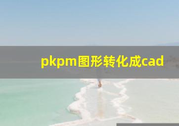 pkpm图形转化成cad