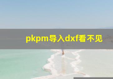 pkpm导入dxf看不见