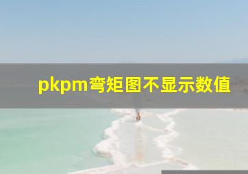 pkpm弯矩图不显示数值