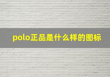 polo正品是什么样的图标