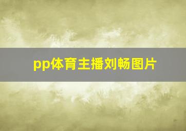 pp体育主播刘畅图片