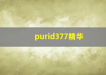 purid377精华