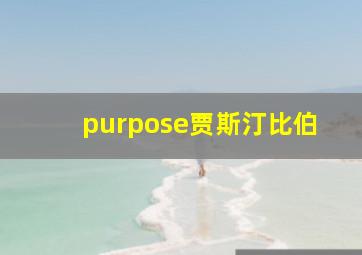 purpose贾斯汀比伯