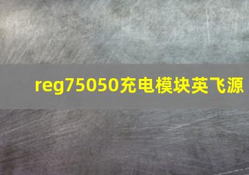 reg75050充电模块英飞源