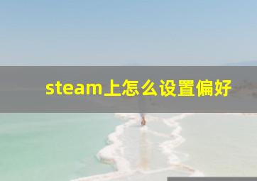 steam上怎么设置偏好