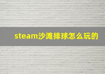 steam沙滩排球怎么玩的