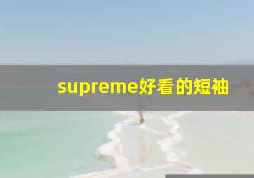 supreme好看的短袖