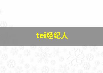 tei经纪人