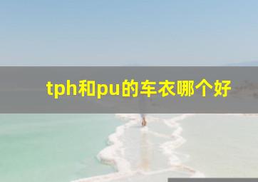 tph和pu的车衣哪个好