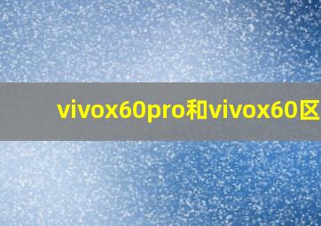 vivox60pro和vivox60区别