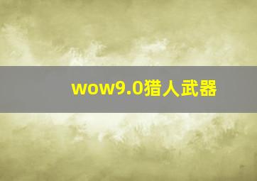 wow9.0猎人武器