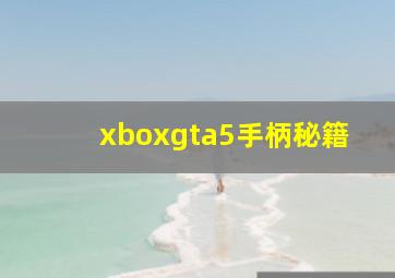 xboxgta5手柄秘籍