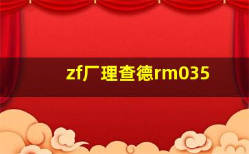 zf厂理查德rm035