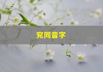 䆓同音字