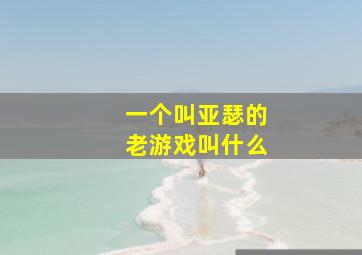 一个叫亚瑟的老游戏叫什么