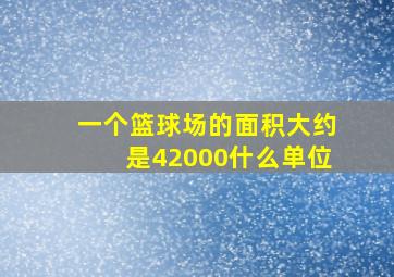 一个篮球场的面积大约是42000什么单位