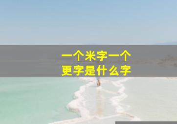 一个米字一个更字是什么字