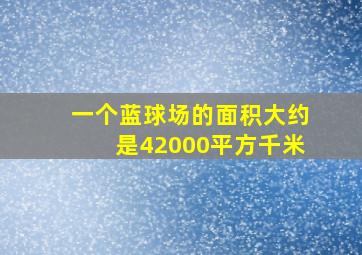 一个蓝球场的面积大约是42000平方千米