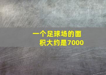 一个足球场的面积大约是7000