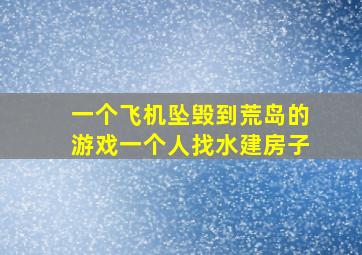 一个飞机坠毁到荒岛的游戏一个人找水建房子