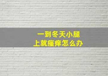 一到冬天小腿上就瘙痒怎么办