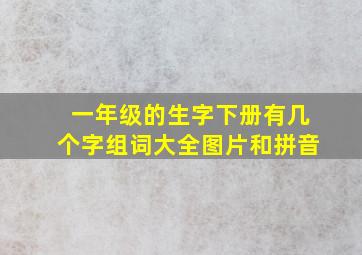 一年级的生字下册有几个字组词大全图片和拼音