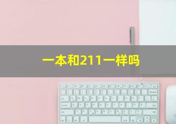 一本和211一样吗