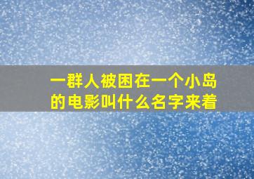 一群人被困在一个小岛的电影叫什么名字来着