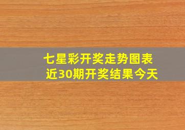 七星彩开奖走势图表近30期开奖结果今天