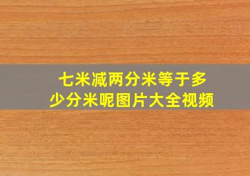 七米减两分米等于多少分米呢图片大全视频