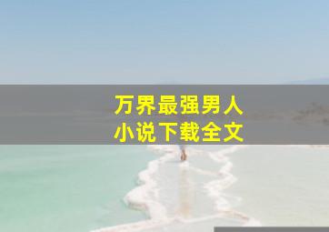 万界最强男人小说下载全文