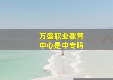 万盛职业教育中心是中专吗