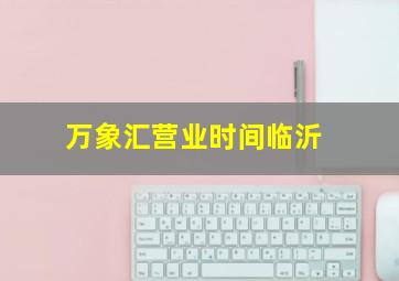 万象汇营业时间临沂