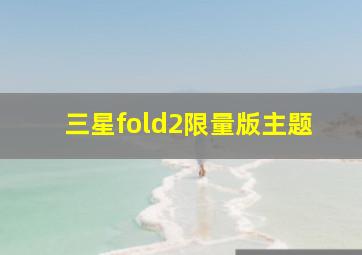 三星fold2限量版主题