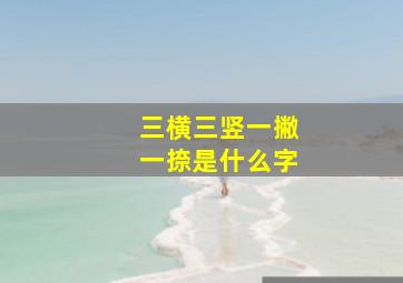 三横三竖一撇一捺是什么字