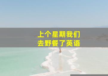 上个星期我们去野餐了英语