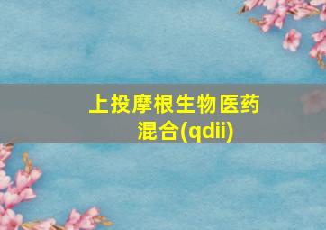 上投摩根生物医药混合(qdii)