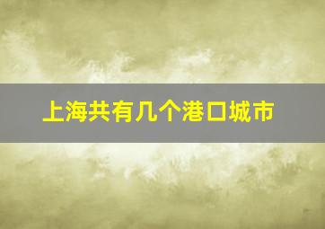 上海共有几个港口城市