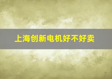 上海创新电机好不好卖