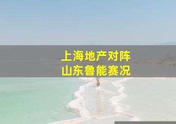 上海地产对阵山东鲁能赛况