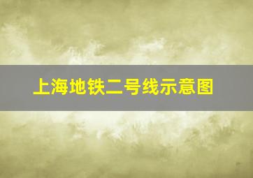 上海地铁二号线示意图