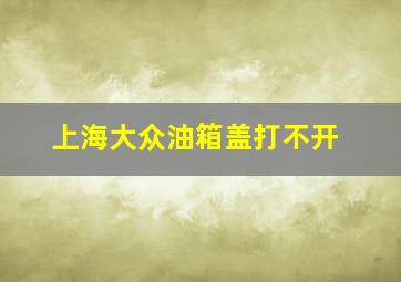 上海大众油箱盖打不开