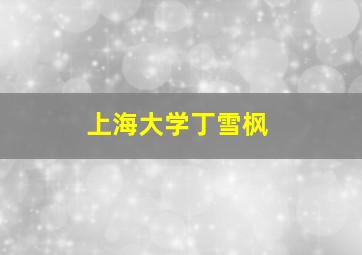 上海大学丁雪枫