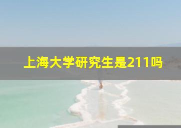 上海大学研究生是211吗