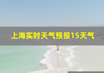 上海实时天气预报15天气