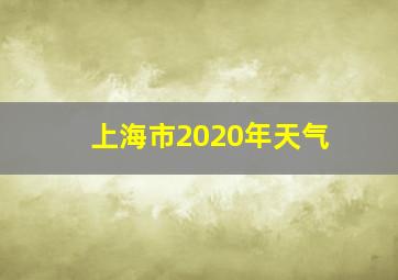 上海市2020年天气